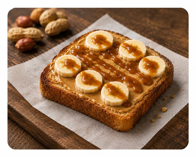 PEANUT BUTTER + BANANA.