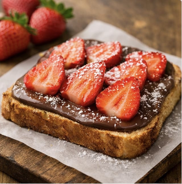 NUTELLA + STRAWBERRY.