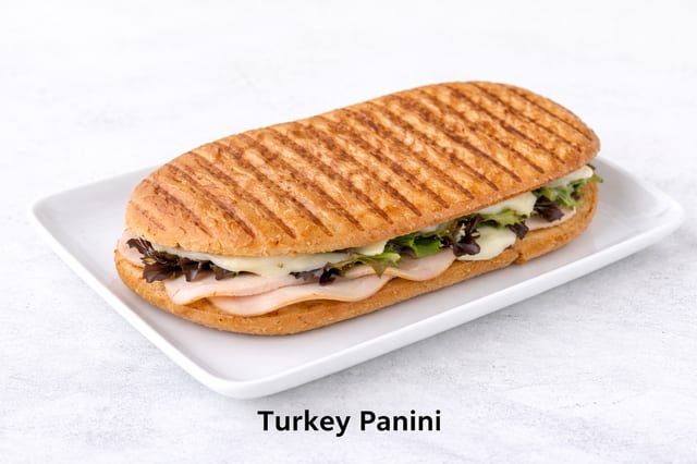 HONEY ROASTED TURKEY PANINI.